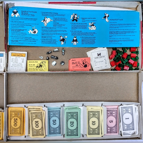 Monopoly Board Game TWO Vintage Sets - Picture 4 of 10